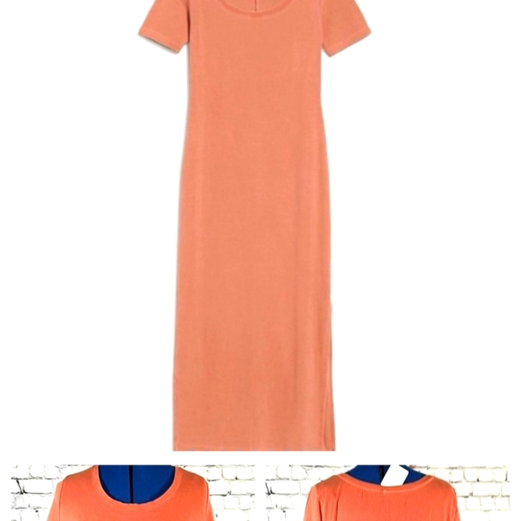 Old Navy knit maxi dress, sz Medium Tall, Cherry Birch color. 3 for $15 - Picture 6 of 7